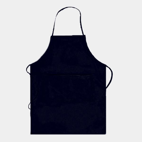OTTO 7.5 oz. Cotton Blend Twill Two Pocket Full Length Adjustable Bib Apron Thumbnail