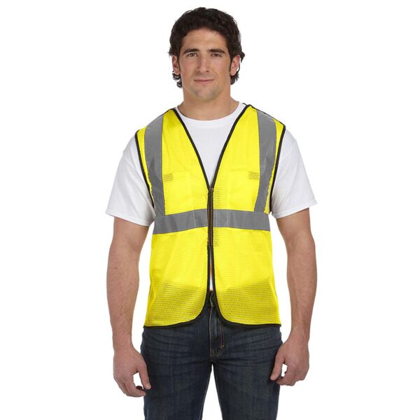 Men's High Visibility Value 5-pt. Break-Away Safety Mesh Vest Thumbnail