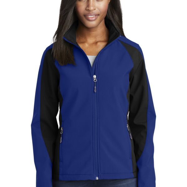 Ladies Colorblock Soft Shell Jacket Thumbnail
