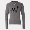 Triblend Lightweight Full-Zip Hooded Long Sleeve Tee Thumbnail