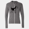 Triblend Lightweight Full-Zip Hooded Long Sleeve Tee Thumbnail