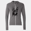 Triblend Lightweight Full-Zip Hooded Long Sleeve Tee Thumbnail