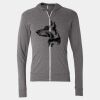 Triblend Lightweight Full-Zip Hooded Long Sleeve Tee Thumbnail