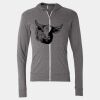 Triblend Lightweight Full-Zip Hooded Long Sleeve Tee Thumbnail