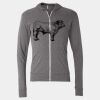 Triblend Lightweight Full-Zip Hooded Long Sleeve Tee Thumbnail