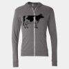 Triblend Lightweight Full-Zip Hooded Long Sleeve Tee Thumbnail