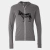 Triblend Lightweight Full-Zip Hooded Long Sleeve Tee Thumbnail