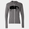 Triblend Lightweight Full-Zip Hooded Long Sleeve Tee Thumbnail