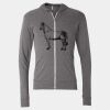 Triblend Lightweight Full-Zip Hooded Long Sleeve Tee Thumbnail