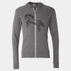 Triblend Lightweight Full-Zip Hooded Long Sleeve Tee Thumbnail