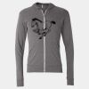 Triblend Lightweight Full-Zip Hooded Long Sleeve Tee Thumbnail