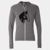 Triblend Lightweight Full-Zip Hooded Long Sleeve Tee Thumbnail