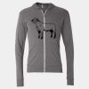 Triblend Lightweight Full-Zip Hooded Long Sleeve Tee Thumbnail