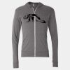 Triblend Lightweight Full-Zip Hooded Long Sleeve Tee Thumbnail