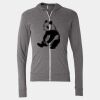 Triblend Lightweight Full-Zip Hooded Long Sleeve Tee Thumbnail