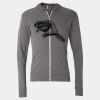 Triblend Lightweight Full-Zip Hooded Long Sleeve Tee Thumbnail