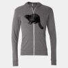 Triblend Lightweight Full-Zip Hooded Long Sleeve Tee Thumbnail