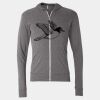 Triblend Lightweight Full-Zip Hooded Long Sleeve Tee Thumbnail