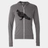 Triblend Lightweight Full-Zip Hooded Long Sleeve Tee Thumbnail