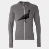 Triblend Lightweight Full-Zip Hooded Long Sleeve Tee Thumbnail