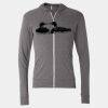 Triblend Lightweight Full-Zip Hooded Long Sleeve Tee Thumbnail