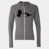 Triblend Lightweight Full-Zip Hooded Long Sleeve Tee Thumbnail