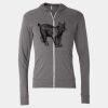 Triblend Lightweight Full-Zip Hooded Long Sleeve Tee Thumbnail