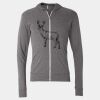 Triblend Lightweight Full-Zip Hooded Long Sleeve Tee Thumbnail