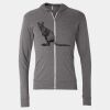 Triblend Lightweight Full-Zip Hooded Long Sleeve Tee Thumbnail