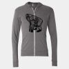 Triblend Lightweight Full-Zip Hooded Long Sleeve Tee Thumbnail