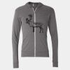 Triblend Lightweight Full-Zip Hooded Long Sleeve Tee Thumbnail