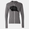 Triblend Lightweight Full-Zip Hooded Long Sleeve Tee Thumbnail