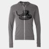 Triblend Lightweight Full-Zip Hooded Long Sleeve Tee Thumbnail