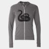 Triblend Lightweight Full-Zip Hooded Long Sleeve Tee Thumbnail