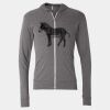 Triblend Lightweight Full-Zip Hooded Long Sleeve Tee Thumbnail