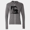 Triblend Lightweight Full-Zip Hooded Long Sleeve Tee Thumbnail