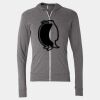 Triblend Lightweight Full-Zip Hooded Long Sleeve Tee Thumbnail