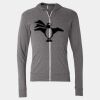 Triblend Lightweight Full-Zip Hooded Long Sleeve Tee Thumbnail