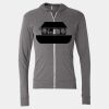 Triblend Lightweight Full-Zip Hooded Long Sleeve Tee Thumbnail