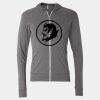 Triblend Lightweight Full-Zip Hooded Long Sleeve Tee Thumbnail