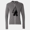 Triblend Lightweight Full-Zip Hooded Long Sleeve Tee Thumbnail