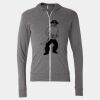 Triblend Lightweight Full-Zip Hooded Long Sleeve Tee Thumbnail