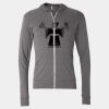 Triblend Lightweight Full-Zip Hooded Long Sleeve Tee Thumbnail