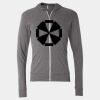 Triblend Lightweight Full-Zip Hooded Long Sleeve Tee Thumbnail