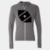 Triblend Lightweight Full-Zip Hooded Long Sleeve Tee Thumbnail