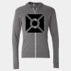 Triblend Lightweight Full-Zip Hooded Long Sleeve Tee Thumbnail