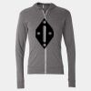 Triblend Lightweight Full-Zip Hooded Long Sleeve Tee Thumbnail