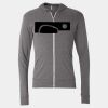 Triblend Lightweight Full-Zip Hooded Long Sleeve Tee Thumbnail