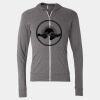 Triblend Lightweight Full-Zip Hooded Long Sleeve Tee Thumbnail