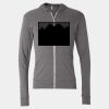 Triblend Lightweight Full-Zip Hooded Long Sleeve Tee Thumbnail